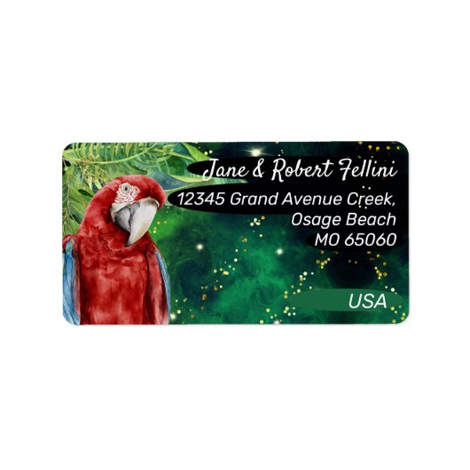 Rücksendeadresse Adressaufkleber (Vorne)