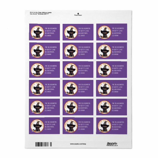 Rücksendeadresse Adressaufkleber (Vorne)