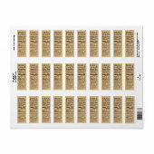 Rücksendeadresse-Ahornsirup-Nährwertkennzeichnung (Vorne)