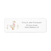 Rücksendeadresse albern Gänserosa (Vorne)