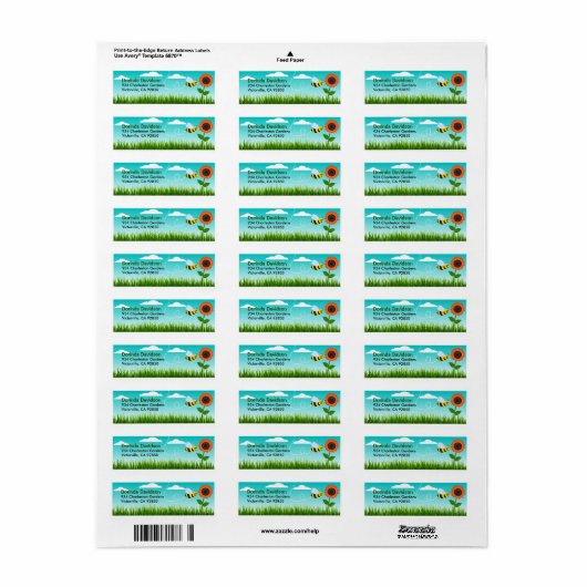 Rücksendeadresse am wolkigen Tag (Vorne)