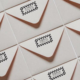 Rücksendeadresse an der Tafel Gummistempel