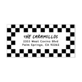 Rücksendeadresse an der Tafel Gummistempel (Prägung)