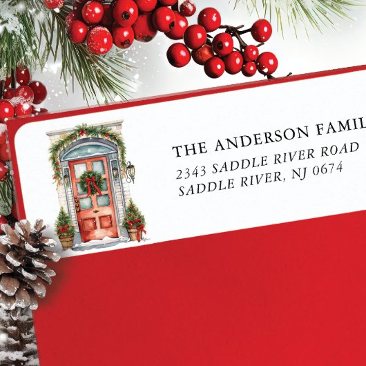 Rücksendeadresse an der Vordertür