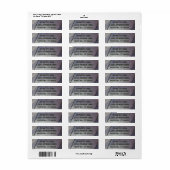 Rücksendeadresse auf dem Skateboard (Vorne)