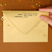 Rücksendeadresse aus formalem Individuelle Name Gummistempel