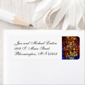 Rücksendeadresse aus gebettetem Glas (Insitu)