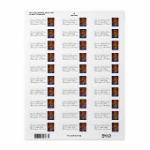 Rücksendeadresse aus gebettetem Glas (Vorne)