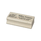 Rücksendeadresse aus Knittergarn Gummistempel (Stempel)