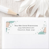 Rücksendeadresse Beach Seashells in Korallen und A (Insitu)