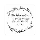 Rücksendeadresse benutzerdefinierte Skriptfamilie Permastempel (Design)