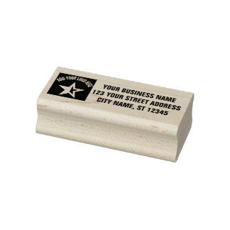 Rücksendeadresse | Berufliches Logo Gummistempel