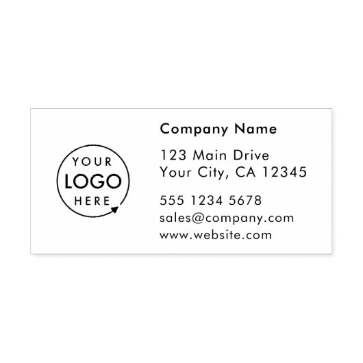 Rücksendeadresse | Berufliches Logo Gummistempel (Prägung)