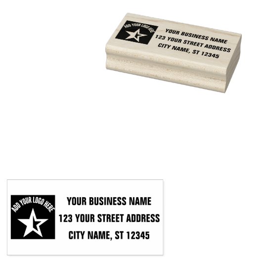 Rücksendeadresse | Berufliches Logo Gummistempel (Stempel)