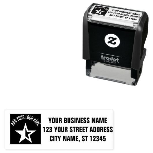 Rücksendeadresse | Berufliches Logo Permastempel (Beispiel)