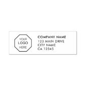 Rücksendeadresse | Berufliches modernes Selbst Permastempel (Design)