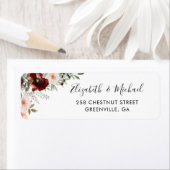 Rücksendeadresse Bloral Burgundy Blush Greenery (Insitu)