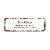 Rücksendeadresse Bloral Red Berries Greenery (Vorne)