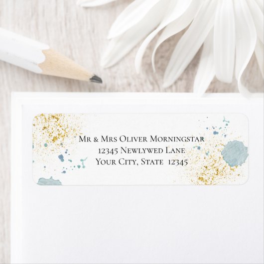 Rücksendeadresse | Blue and Gold Spritzer (Insitu)