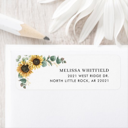 Rücksendeadresse Blumen Sonnenblumen (Insitu)