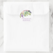 Rücksendeadresse Boho Runder Aufkleber (Tasche)