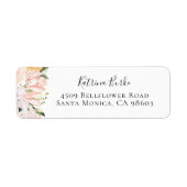 Rücksendeadresse Botanischer Garten (Vorne)