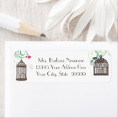 Rücksendeadresse Brautparty Mod Bird Cage Herzstüc (Insitu)