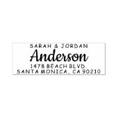 Rücksendeadresse Briefmarke, Comic Sans Briefmarke Permastempel (Design)