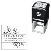 Rücksendeadresse Briefmarke Elegante Permastempel (Beispiel)