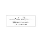 Rücksendeadresse Briefmarke | Elegante Selbstfarbi Permastempel (Design)