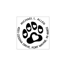 Rücksendeadresse-Briefmarke für kundenspezifische  Gummistempel