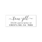 Rücksendeadresse Briefmarke Gummistempel (Prägung)