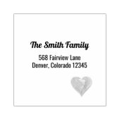 Rücksendeadresse Briefmarke Gummistempel (Prägung)