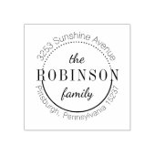 Rücksendeadresse Briefmarke Gummistempel (Prägung)