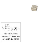 Rücksendeadresse Briefmarke mit Angel Kittens Gummistempel (Stempel)