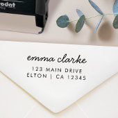 Rücksendeadresse Briefmarke Moderne minimale Selbs Permastempel