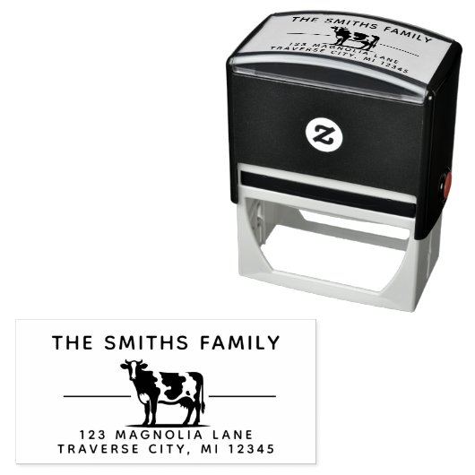 Rücksendeadresse Briefmarke Permastempel (Beispiel)