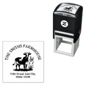 Rücksendeadresse Briefmarke Permastempel (Beispiel)