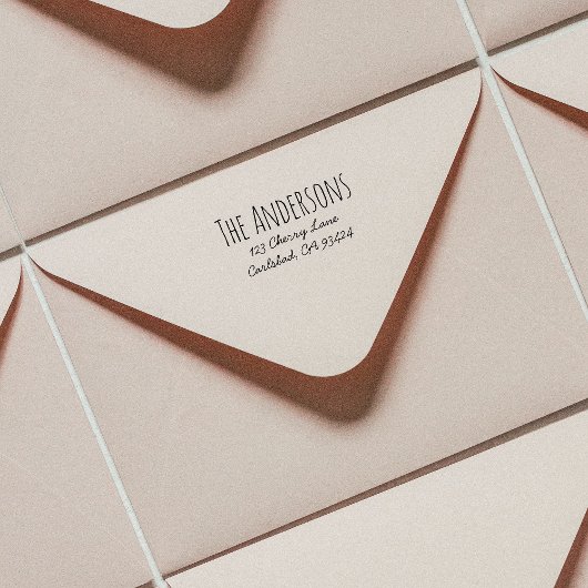 Rücksendeadresse Briefmarke | Rae Dunn Inspiriert  Permastempel