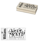 Rücksendeadresse Briefmarke Wir sind umgezogen, ne Gummistempel (Stempel)