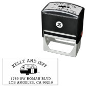 Rücksendeadresse Briefmarke, Wohnmobil Anschrift B Permastempel (Beispiel)