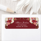 Rücksendeadresse Burgundy Blush Bloral Peony Custo (Insitu)