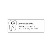 Rücksendeadresse Business Tooth Moderner Zahnarzt Permastempel (Design)