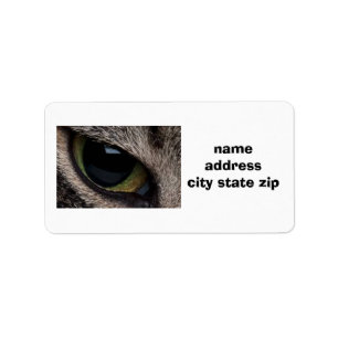 Rücksendeadresse "CAT S EYE" Adressaufkleber