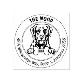 Rücksendeadresse Chesapeake Bay Retriever Gummistempel (Prägung)