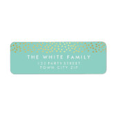 RÜCKSENDEADRESSE Chic rustikale Goldpuppe (Vorne)