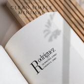 Rücksendeadresse Clean Simple Minimal Typografie Gummistempel
