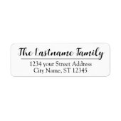 Rücksendeadresse Custom Family Name Boulevard Scri (Vorne)