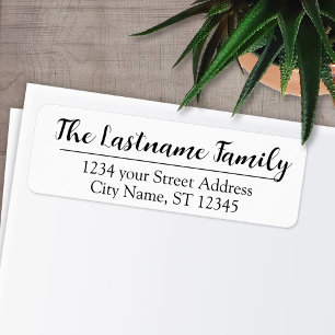 Rücksendeadresse Custom Family Name Boulevard Scri
