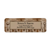 Rücksendeadresse der antiken Skeletttasten (Vorne)